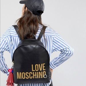 Love Moschino back pack with a (removable) tassel